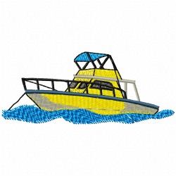 Boats Embroidery Design 8 Boats Embroidery Design 8
